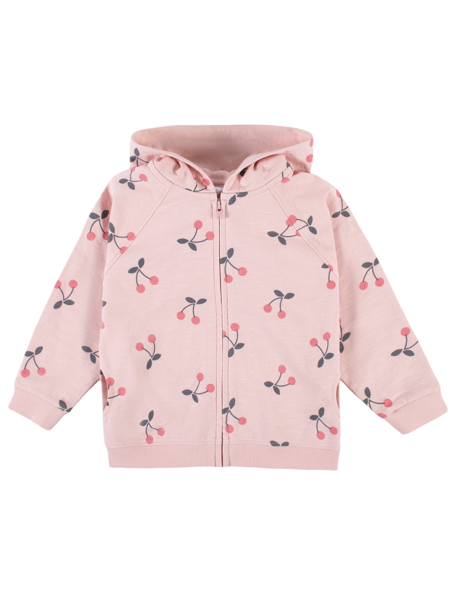 Modern Moments by Gerber Baby and Toddler Girl ZipUp French Terry Hoodie, 12M5T