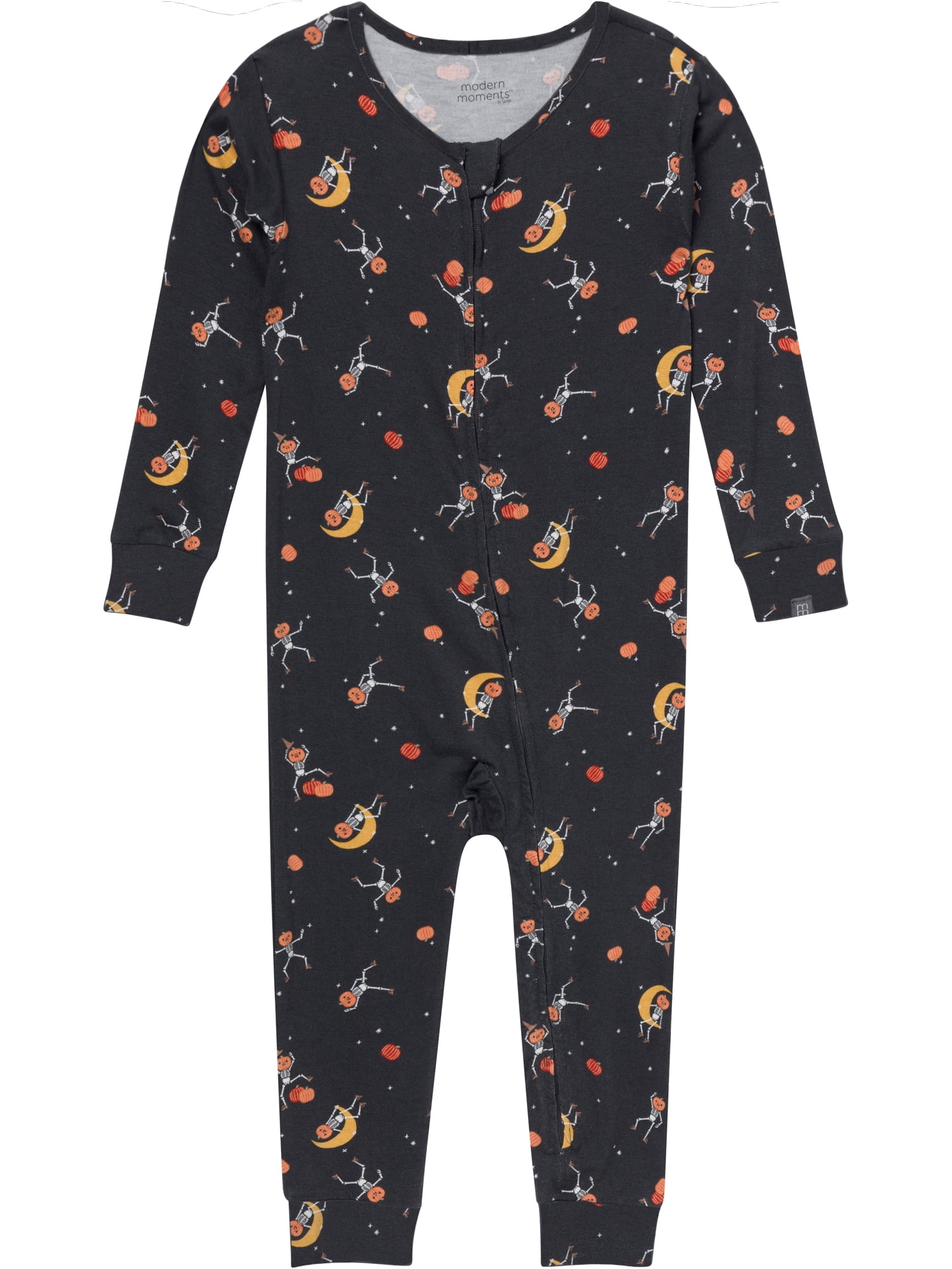 Modern Moments by Gerber Baby and Toddler Neutral Super Soft Halloween One-Piece Pajama, Sizes 0/3 Months - 5T