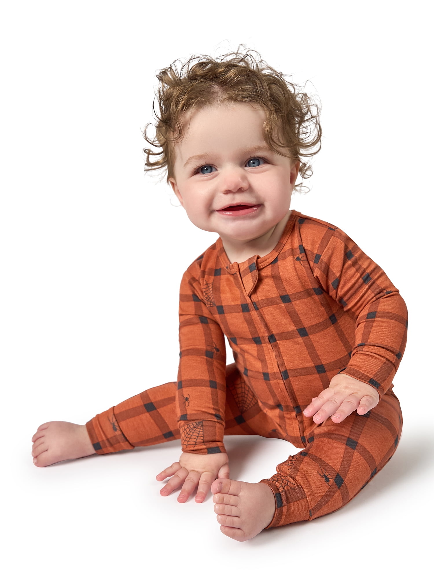 Modern Moments by Gerber Baby and Toddler Neutral Super Soft Halloween One-Piece Pajama, Sizes 0/3 Months - 5T