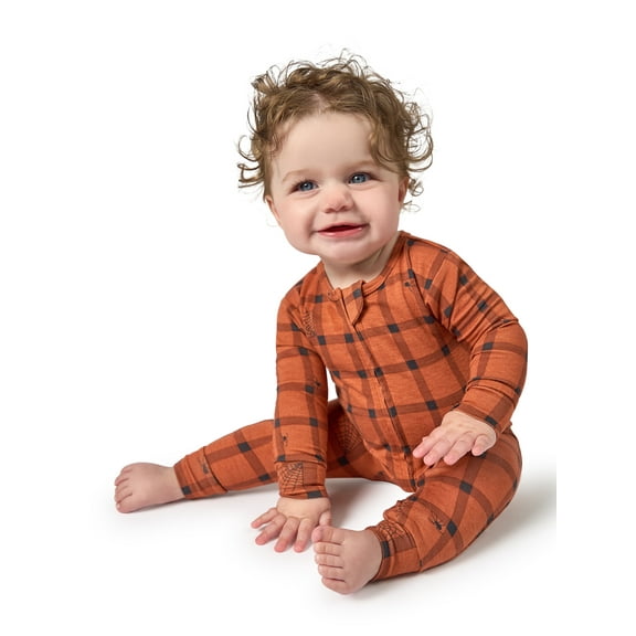 Modern Moments by Gerber Baby and Toddler Neutral Super Soft Halloween One-Piece Pajama, Sizes 0/3 Months - 5T