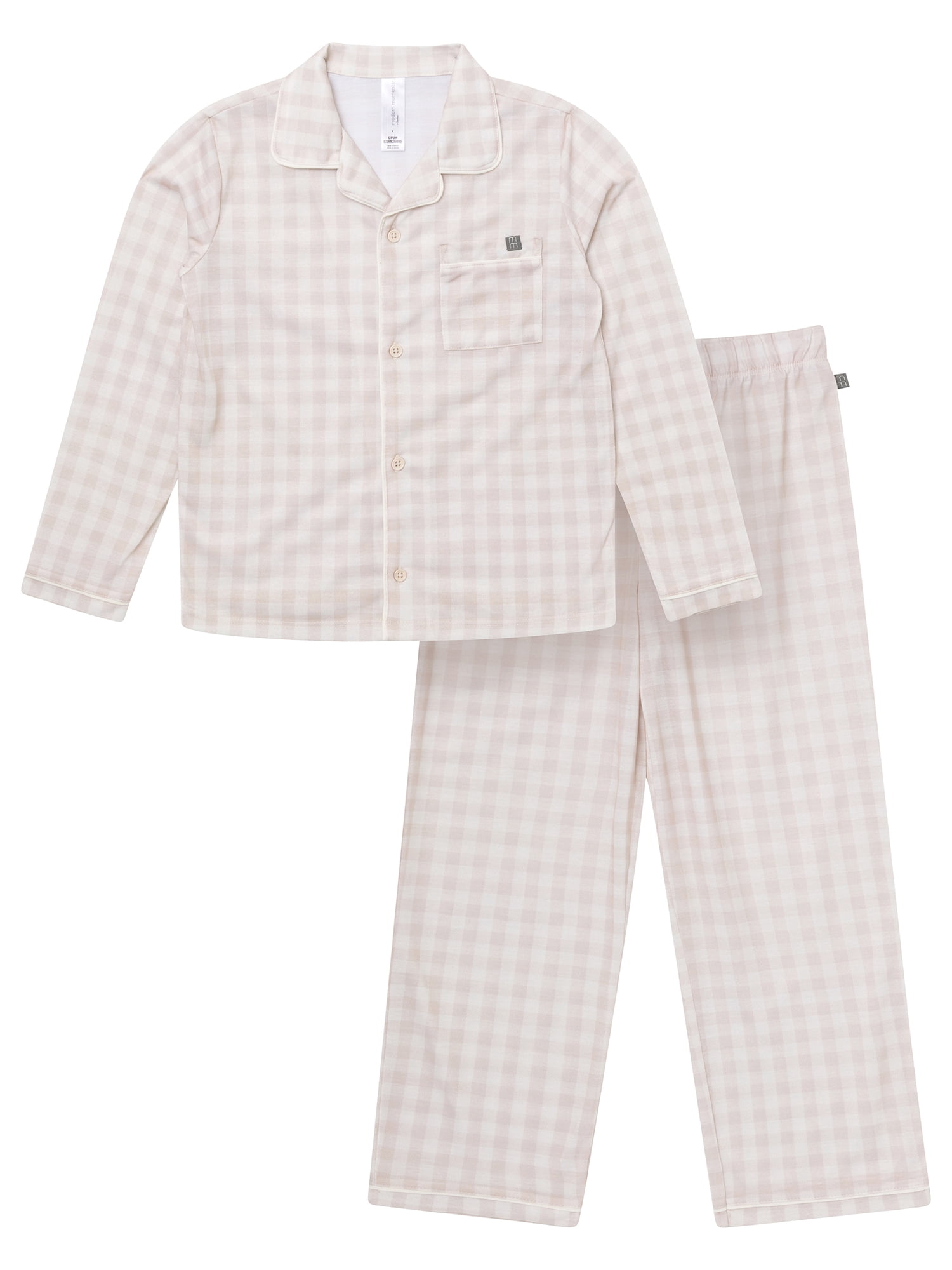 Modern Moments by Gerber Boy Coat Long Sleeve Pajama Set, 2-Piece, Sizes 6 - 12 Kids
