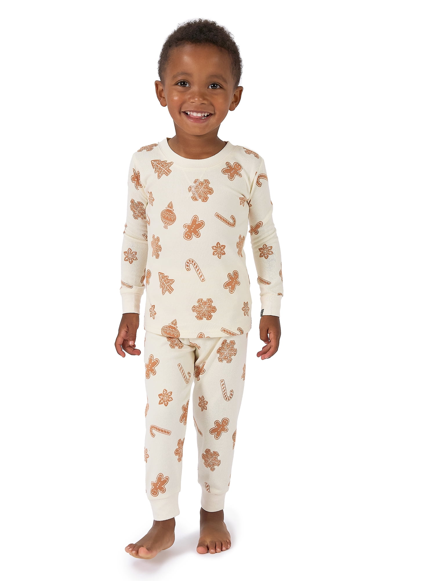 Modern Moments by Gerber Gender Neutral Tight Fitting Christmas Pajama Set, 2-Piece, Sizes 12 Months - 12 Kids