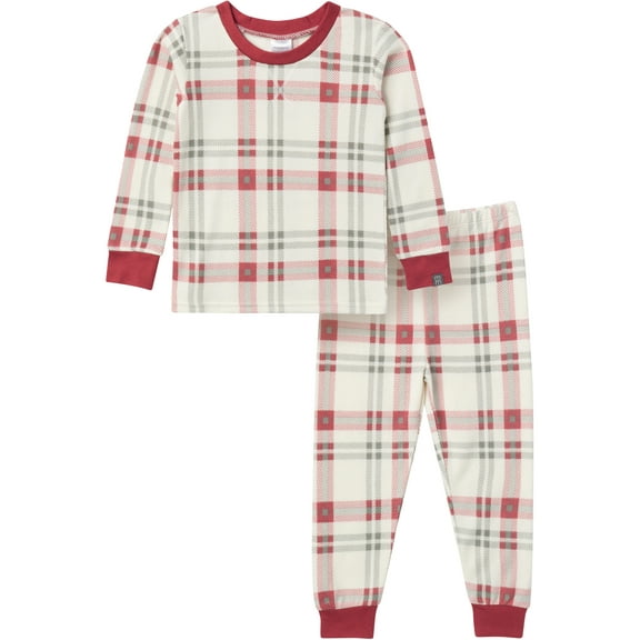 Modern Moments by Gerber Gender Neutral Tight Fitting Christmas Pajama Set, 2-Piece, Sizes 12 Months - 12 Kids