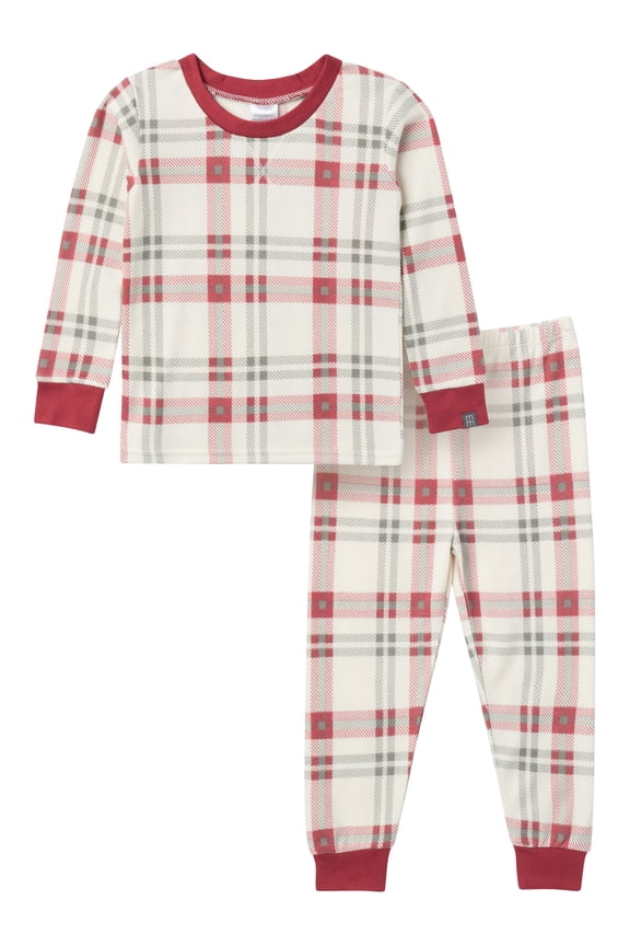 by Gerber Gender Neutral Tight Fitting Christmas Pajama Set, 2-Piece, Sizes 12 Months - 12 Kids