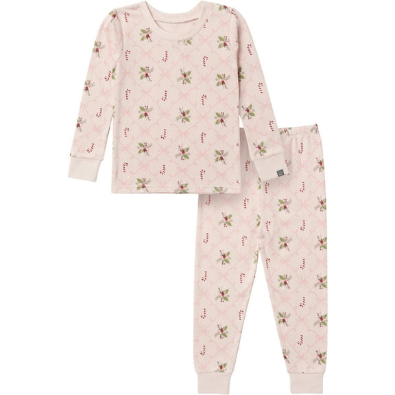 Modern Moments by Gerber Gender Neutral Tight Fitting Christmas Pajama Set, 2-Piece, Sizes 12 Months - 12 Kids