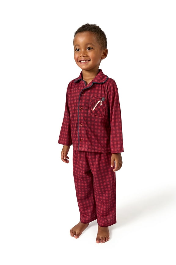 by Gerber Christmas Coat Set Pajama, 2-Piece, Sizes 12 Months - 5T