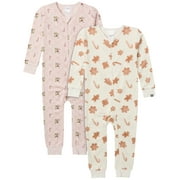 Modern Moments by Gerber Christmas One-Piece Pajamas, 2-Pack, Sizes 12 Months - 5T