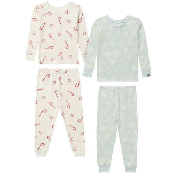 Modern Moments by Gerber Christmas Pajamas, 4-Piece, Sizes 12 Months - 5T