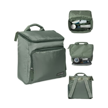Modern Moments by Gerber Diaper Bag with Changing Station & Insulated Pocket, Green