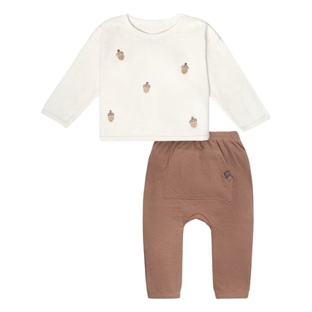Modern Moments by Gerber Gender Neutral 2-Piece Outfit Sets, Sizes 0/3 Months - 24 Months