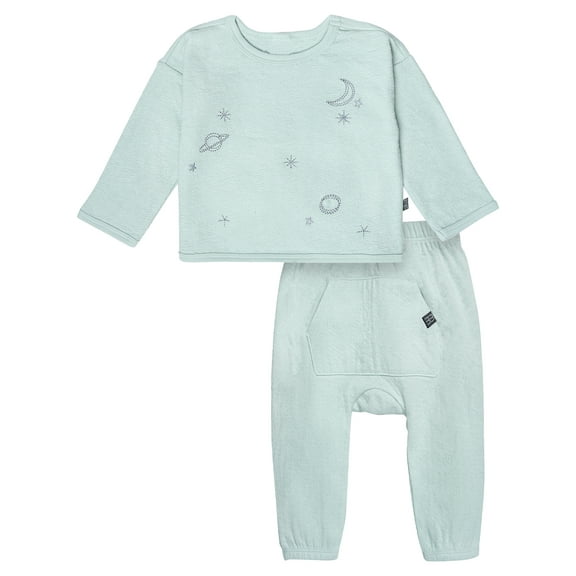 Modern Moments by Gerber Gender Neutral 2-Piece Outfit Sets, Sizes 0/3 Months - 24 Months