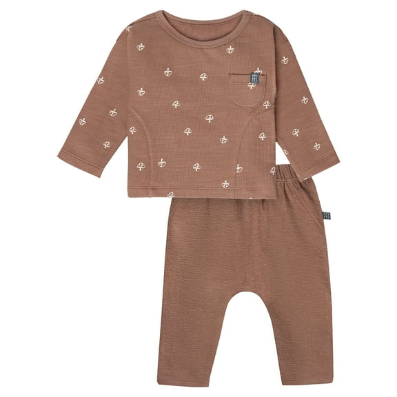 Modern Moments by Gerber Gender Neutral 2-Piece Outfit Sets, Sizes 0/3 Months - 24 Months