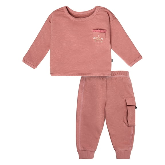 Modern Moments by Gerber Gender Neutral 2-Piece Outfit Sets, Sizes 0/3 Months - 24 Months
