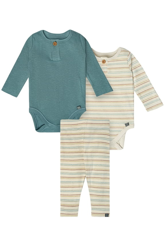 by Gerber Gender Neutral 3-Piece Outfit Set, Sizes 0/3 Months - 24 Months