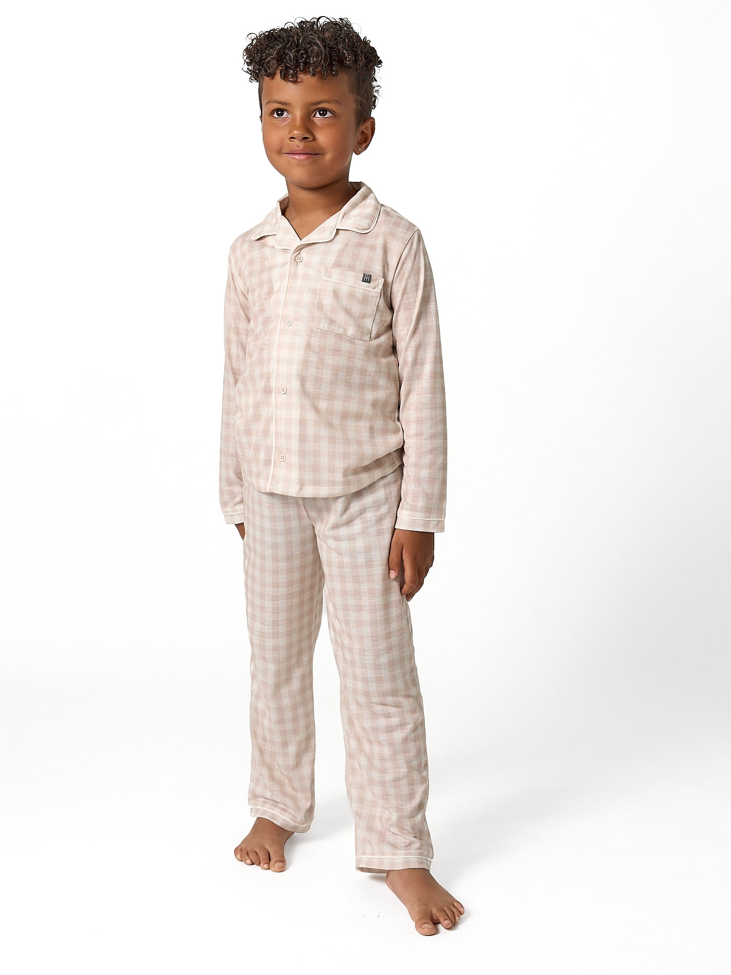 Modern Moments by Gerber Gender Neutral Long Sleeve Coat Pajama Set, 2-Piece, Sizes 12 Months - 5T
