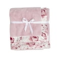 thumbnail image 1 of Modern Moments by Gerber Gender Neutral Plush Blanket with Satin Trim, Roses, 1 of 6