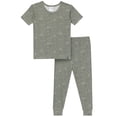 thumbnail image 1 of Modern Moments by Gerber Gender Neutral Viscose Short Sleeve Pajama Set, 2-Piece, Sizes 12 Months - 5T, 1 of 10
