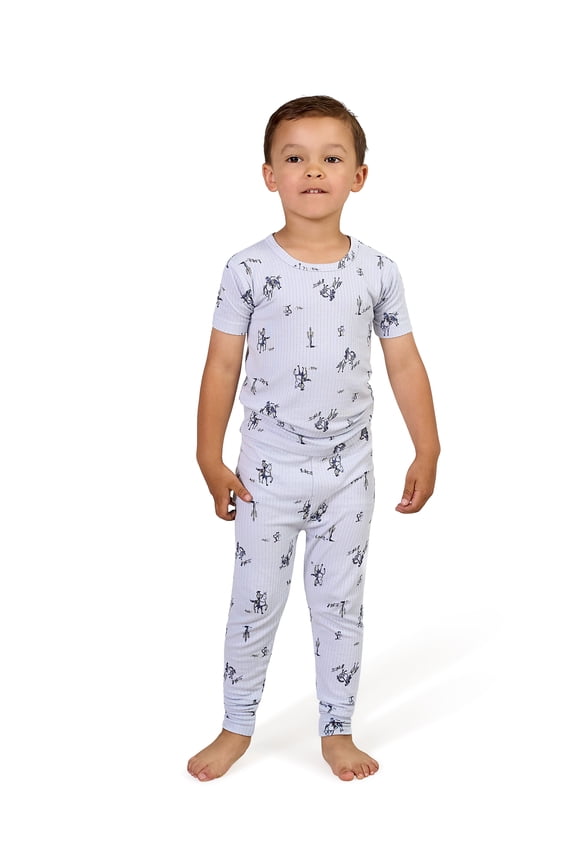 by Gerber Gender Neutral Viscose Short Sleeve Pajama Set, 2-Piece, Sizes 12 Months - 5T
