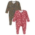 thumbnail image 1 of Modern Moments by Gerber Gender Neutral Sleep ´N Play Christmas Pajamas, 2-Pack, Sizes Newborn - 6/9 Months, 1 of 9