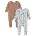 thumbnail image 1 of Modern Moments by Gerber Baby Neutral Super Soft Viscose 2-Pack Sleep N´Play, Sizes Newborn - 12 Months, 1 of 13