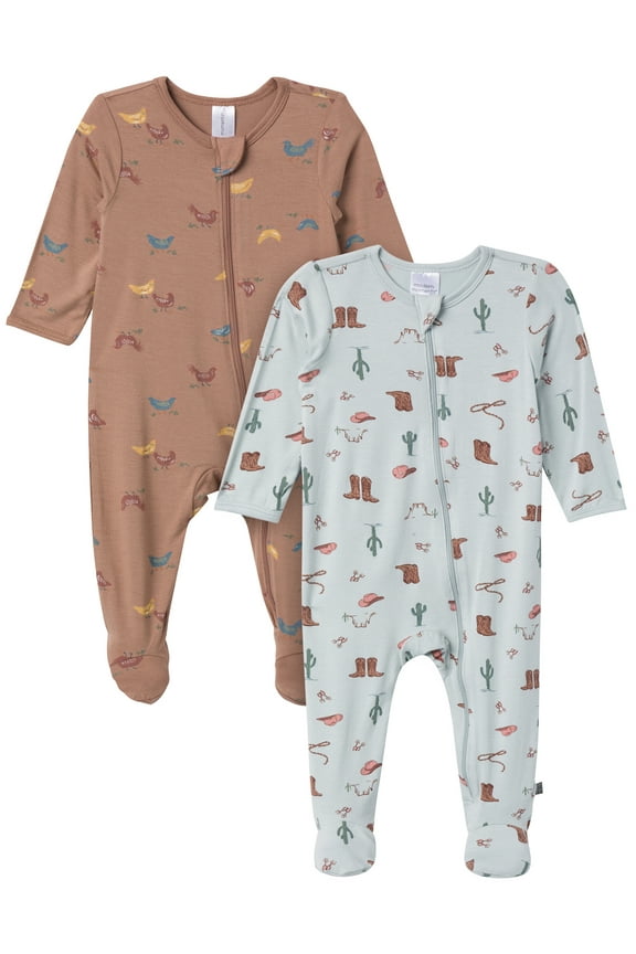 by Gerber Baby Neutral Super Soft Viscose 2-Pack Sleep N´Play, Sizes Newborn - 12 Months