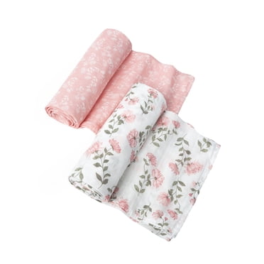 Floral Boys Swaddle + Cloth main image 1