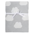 thumbnail image 1 of Modern Moments by Gerber Infant Baby Boy or Girl Unisex Soft Cozy Viscose Blanket, Gray Clouds, 1 of 6