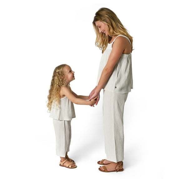 Modern Moments by Gerber Mommy and Me Cropped Pant Outfit Set, 2-Piece, Sizes 12 Months - X-Large