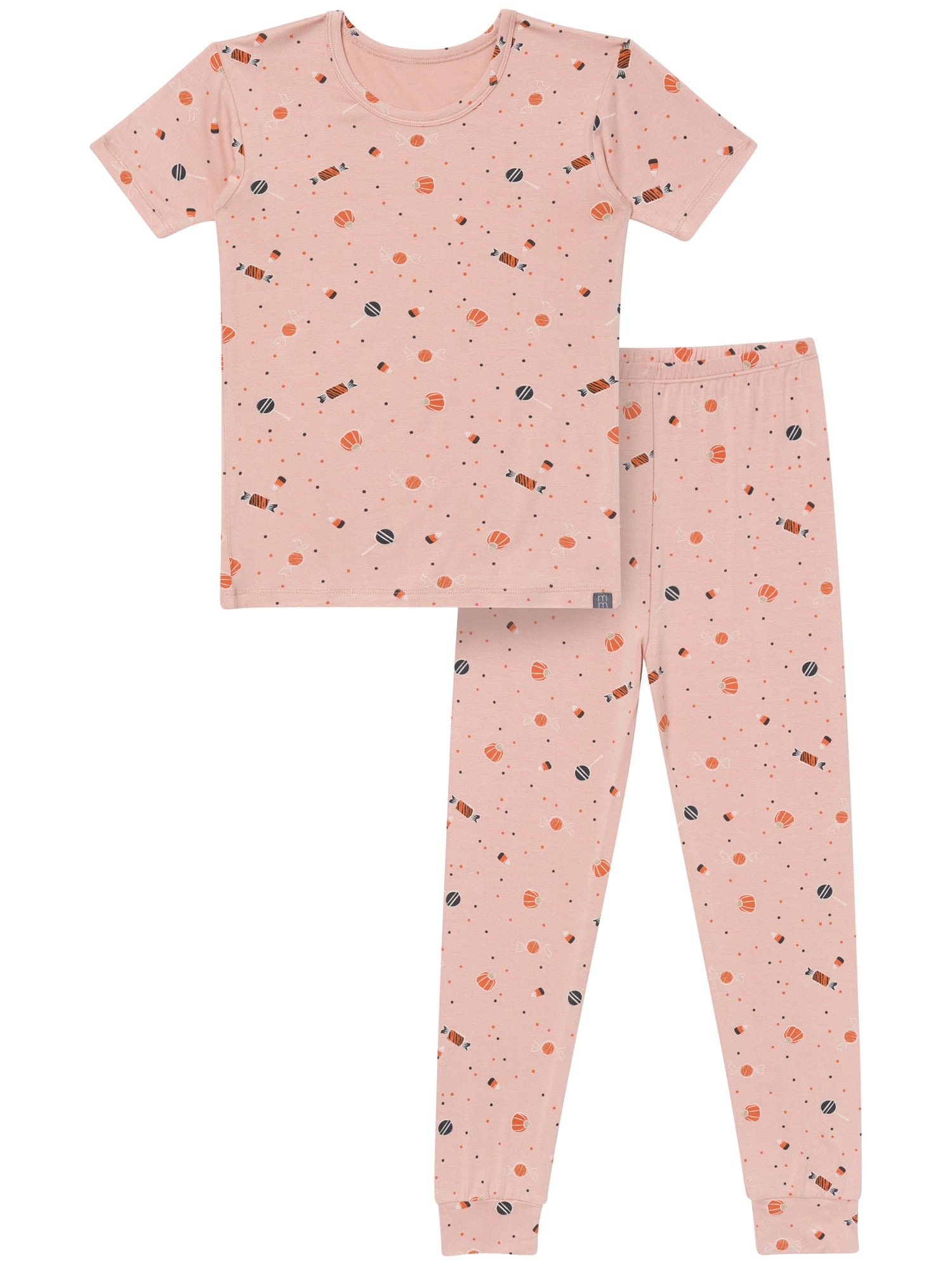 Modern Moments by Gerber Neutral Short Sleeve Halloween Pajama Set, 2-Piece, Sizes 6 - 12 Kids