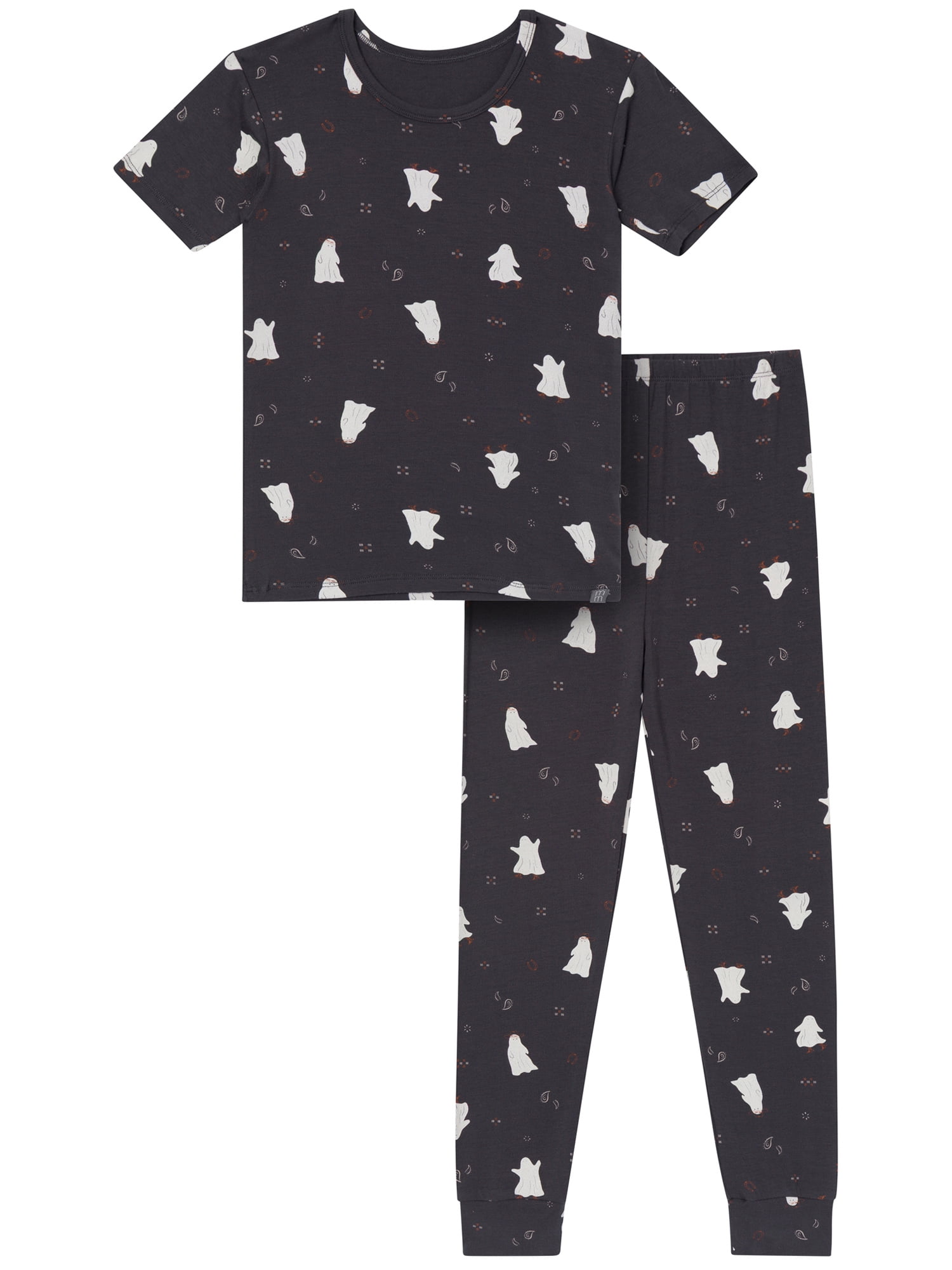 Modern Moments by Gerber Neutral Short Sleeve Halloween Pajama Set, 2-Piece, Sizes 6 - 12 Kids