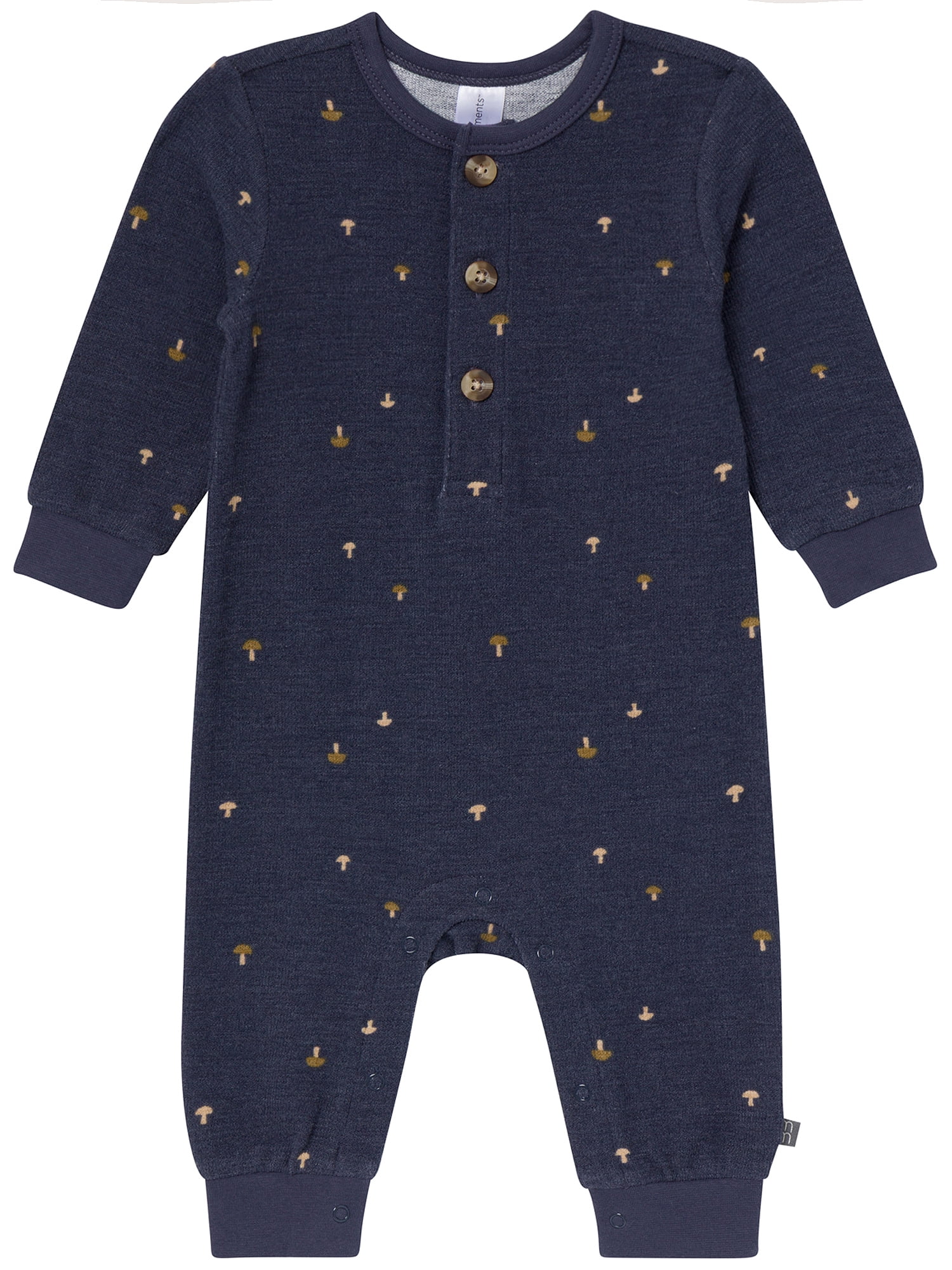 Modern Moments by Gerber Neutral Slouch Romper, Sizes 0/3 Months - 24 Months