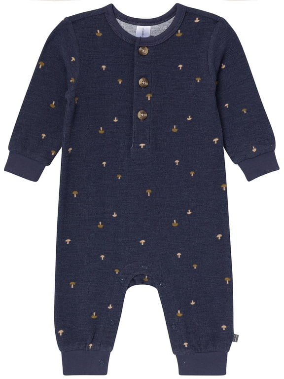 by Gerber Neutral Slouch Romper, Sizes 0/3 Months - 24 Months