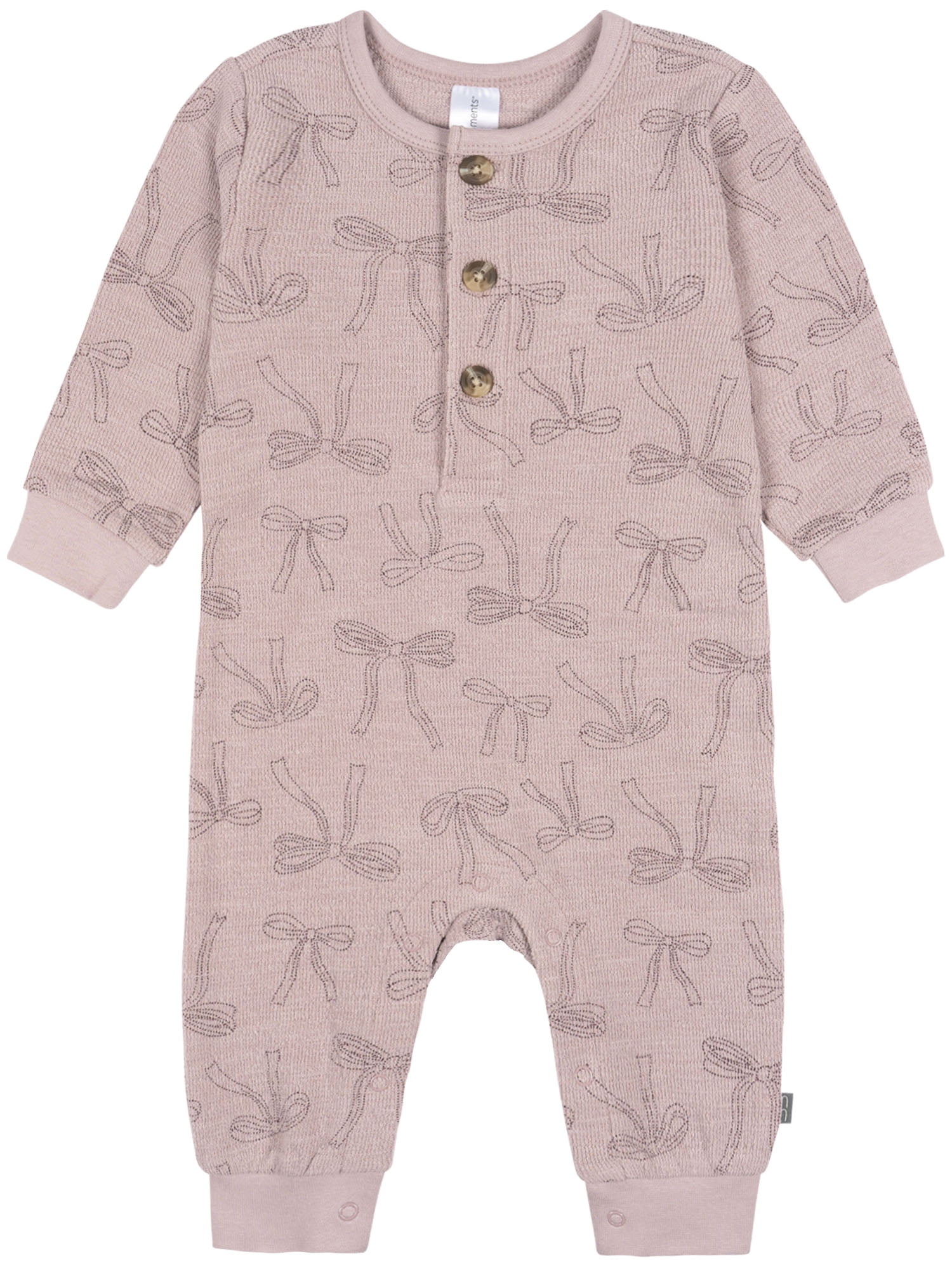 Modern Moments by Gerber Neutral Slouch Romper, Sizes 0/3 Months - 24 Months