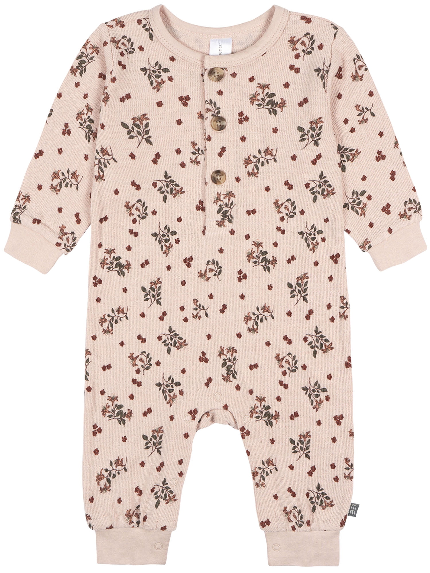 Modern Moments by Gerber Neutral Slouch Romper, Sizes 0/3 Months - 24 Months