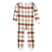 MODERN MOMENTS by Gerber Neutral Super Soft Hacci One-Piece Christmas Pajamas, 0/3 Months - 5T