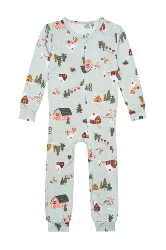 by Gerber Neutral Super Soft Hacci One-Piece Christmas Pajamas, 0/3 Months - 5T