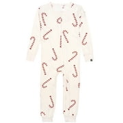 Modern Moments by Gerber Neutral Super Soft Hacci One-Piece Christmas Pajamas, 0/3 Months - 5T