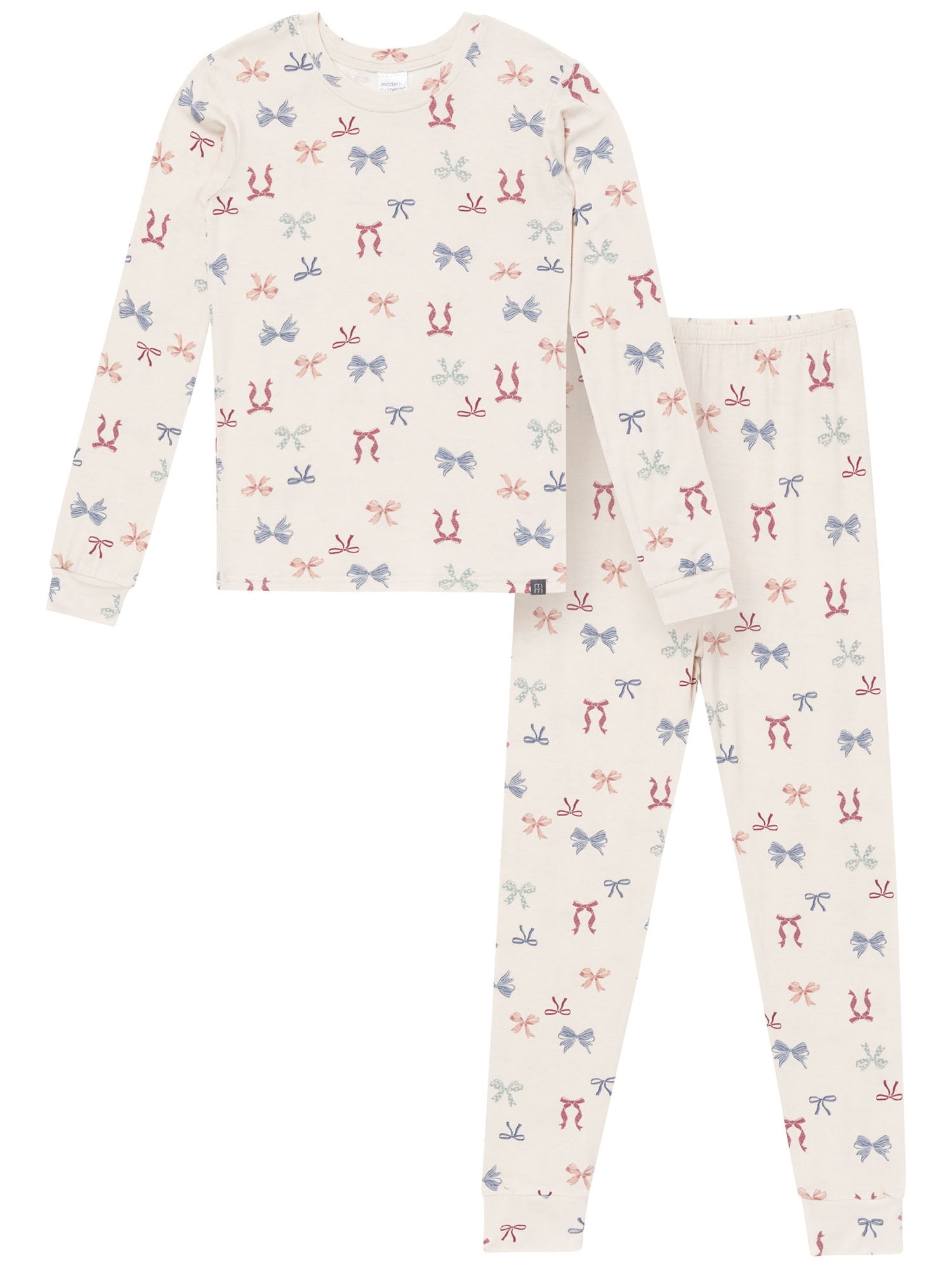 Modern Moments by Gerber Neutral Tight Fitting Pajama Set, 2-Piece, Sizes 6 - 12 Kids