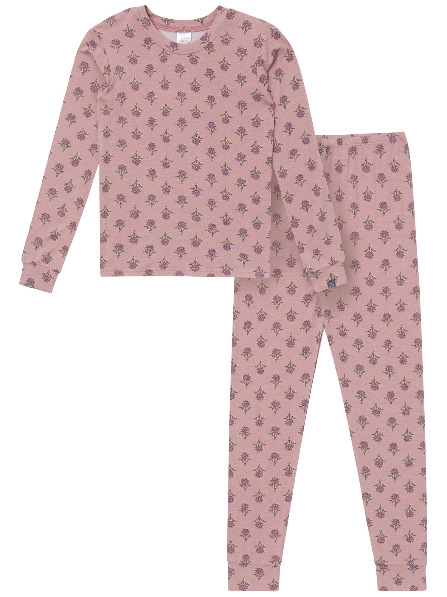 Modern Moments by Gerber Neutral Tight Fitting Pajama Set, 2-Piece, Sizes 6 - 12 Kids