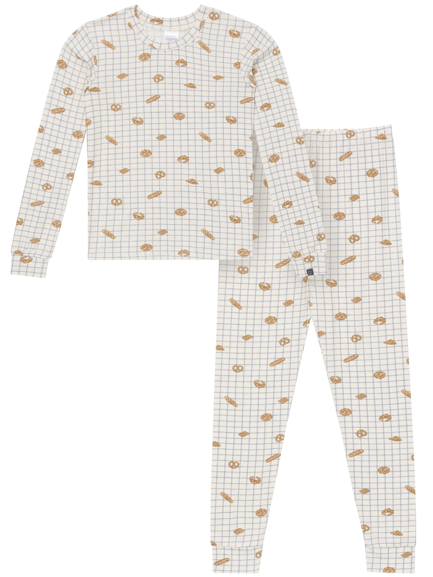 Modern Moments by Gerber Neutral Tight Fitting Pajama Set, 2-Piece, Sizes 6 - 12 Kids