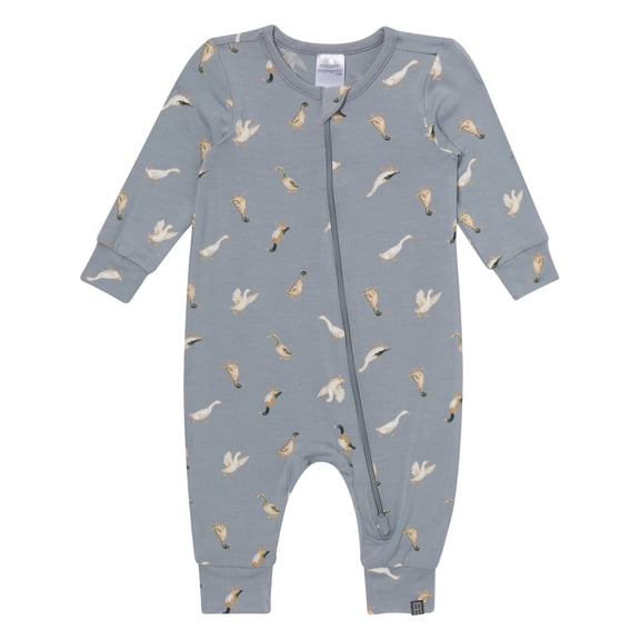 Modern Moments by Gerber Neutral Two-Way Zip Viscose Coverall, Sizes Newborn - 24 Months