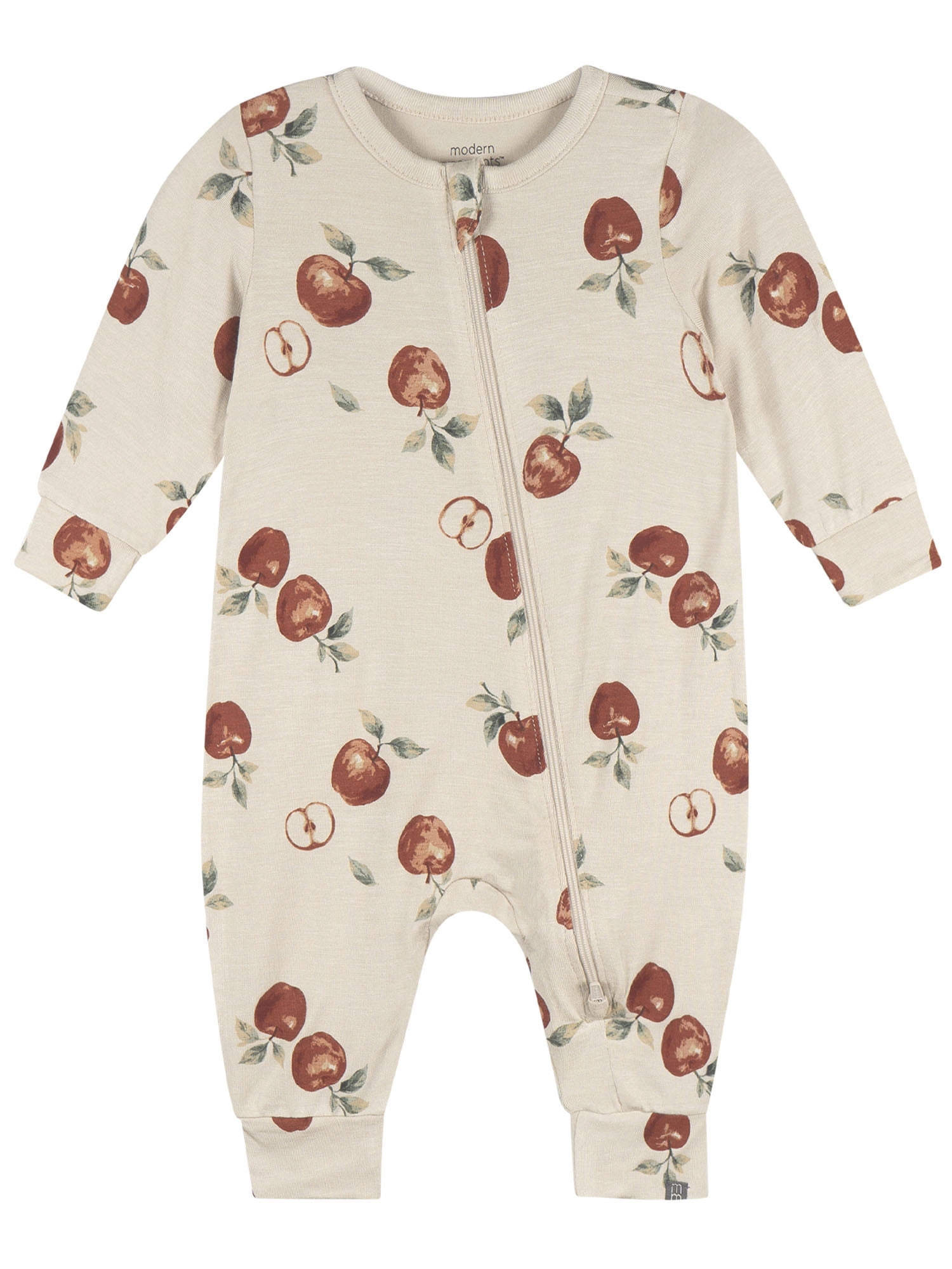 Modern Moments by Gerber Neutral Two-Way Zip Viscose Coverall, Sizes Newborn - 24 Months