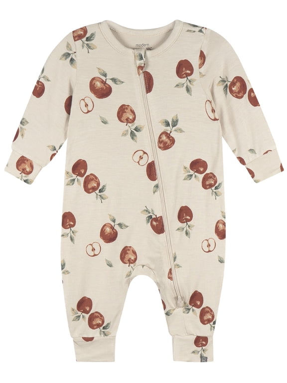 by Gerber Neutral Two-Way Zip Viscose Coverall, Sizes Newborn - 24 Months