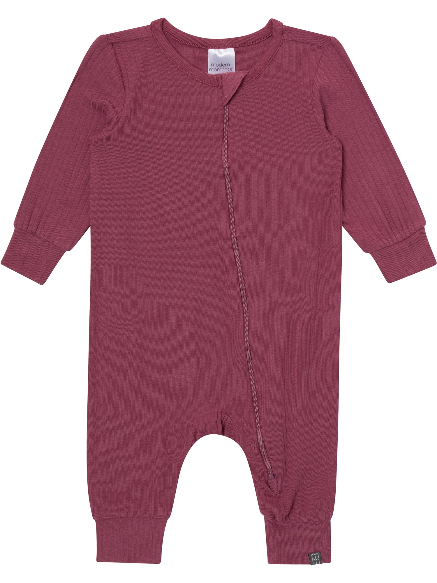 Modern Moments by Gerber Neutral Two-Way Zip Viscose Coverall, Sizes Newborn - 24 Months