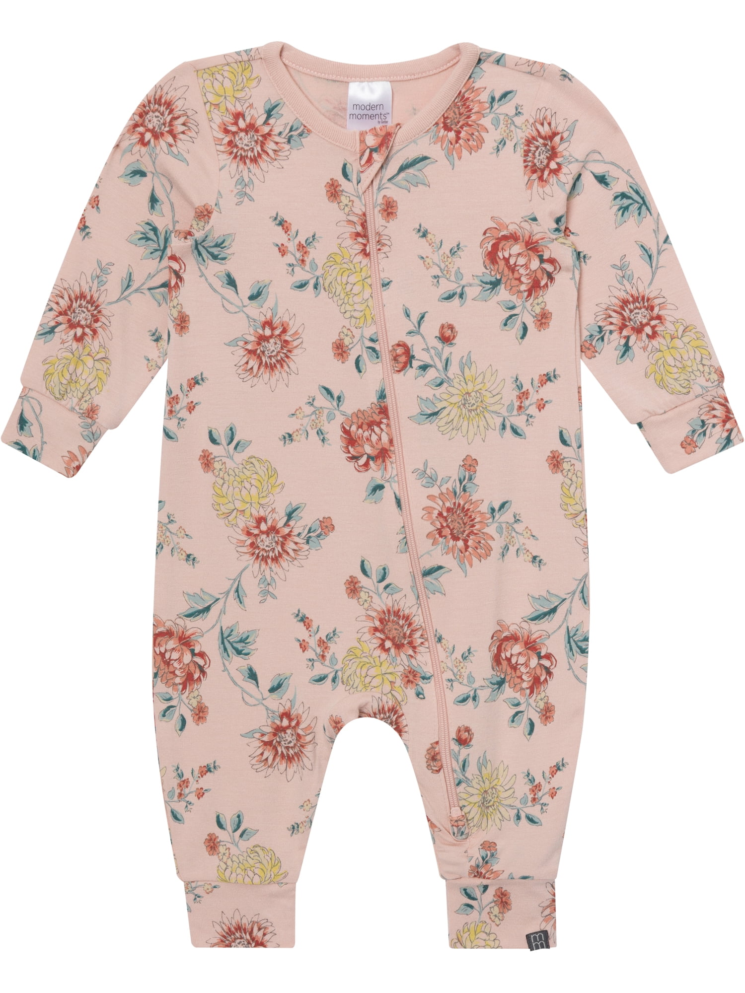 Modern Moments by Gerber Neutral Two-Way Zip Viscose Coverall, Sizes Newborn - 24 Months
