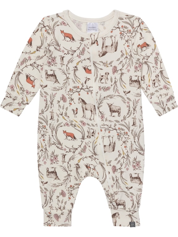 by Gerber Neutral Two-Way Zip Viscose Coverall, Sizes Newborn - 24 Months