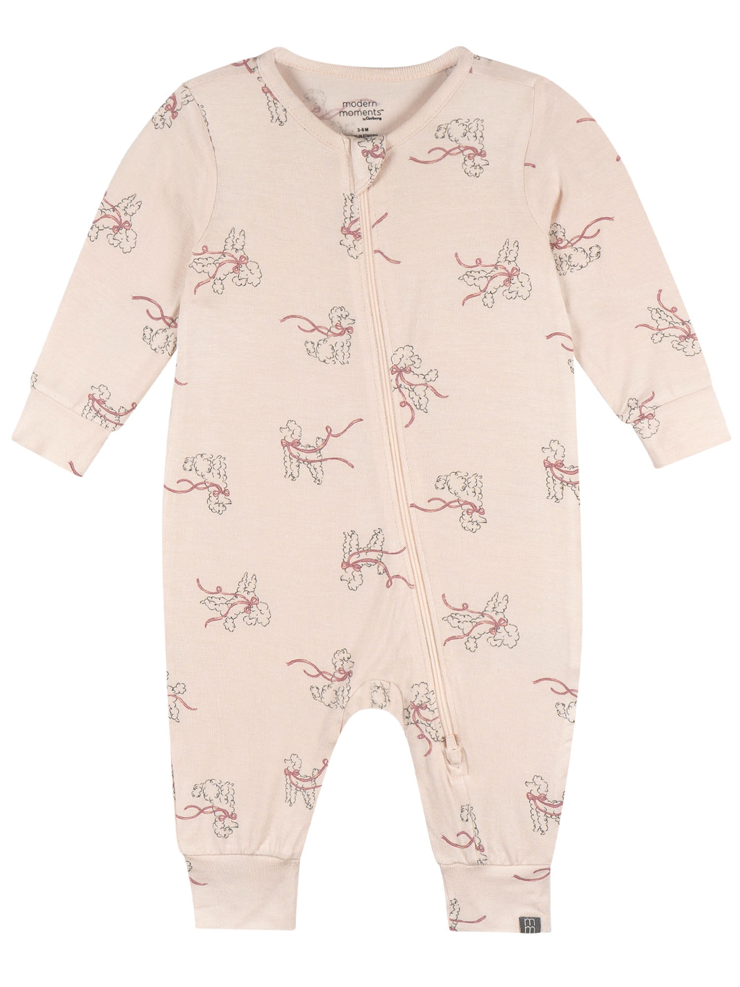Modern Moments by Gerber Neutral Two-Way Zip Viscose Coverall, Sizes Newborn - 24 Months