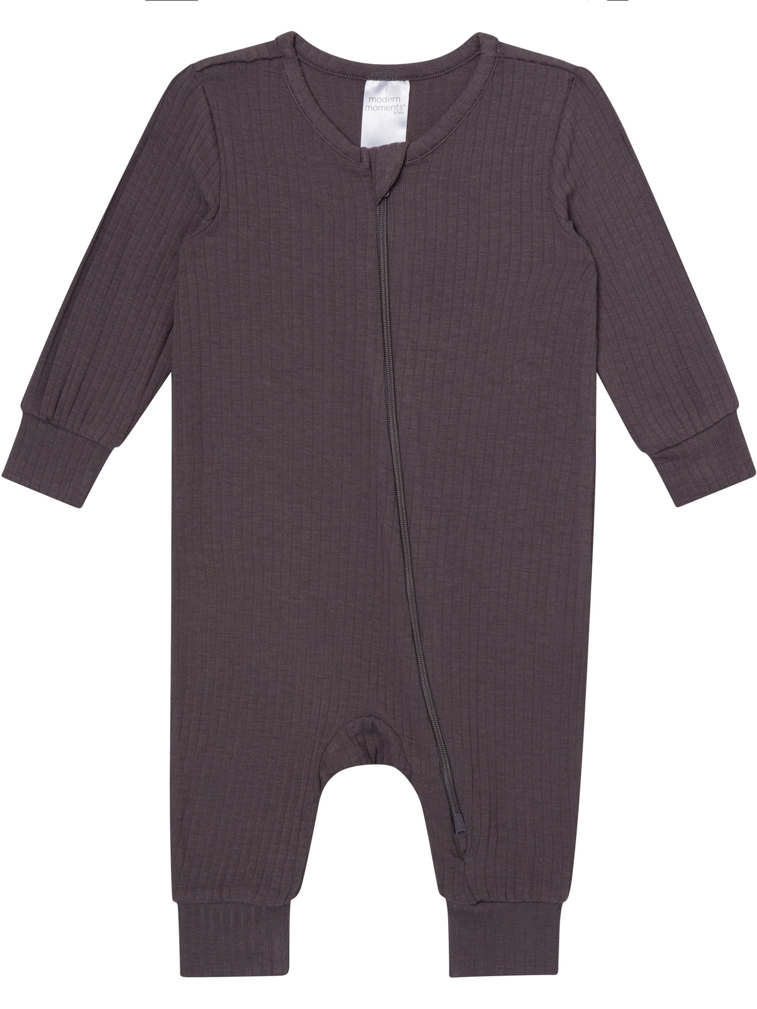 Modern Moments by Gerber Neutral Two-Way Zip Viscose Coverall, Sizes Newborn - 24 Months