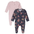 thumbnail image 1 of Modern Moments by Gerber Neutral Two-Way Zip Viscose Sleep ´N Play Footed Pajama, 2-Pack, Sizes Newborn - 24 Months, 1 of 8