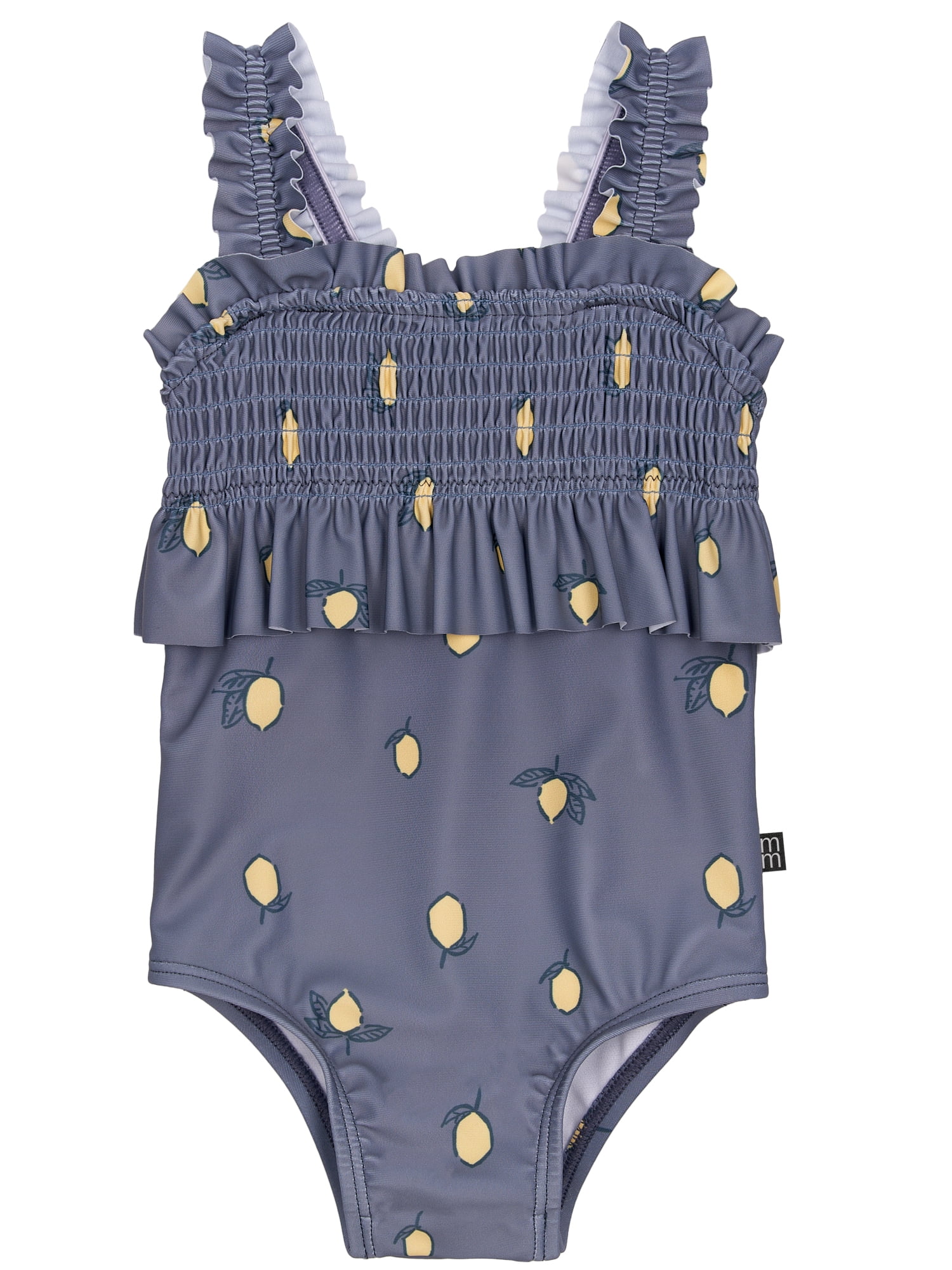 Modern Moments by Gerber Polyester Blue Breathable One Piece Bubble Swimsuit, 6-9 Months